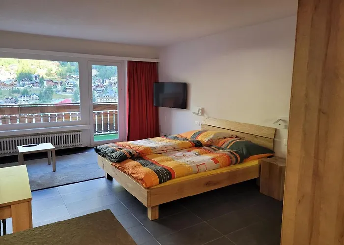 Studio In Zermatt Mit Toller Aussicht Aufs Dorf