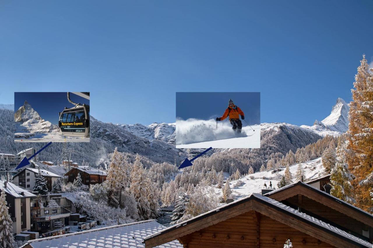 And Penthouse Zen, Two Properties, 100m From Lift And Piste Chalet Zermatt