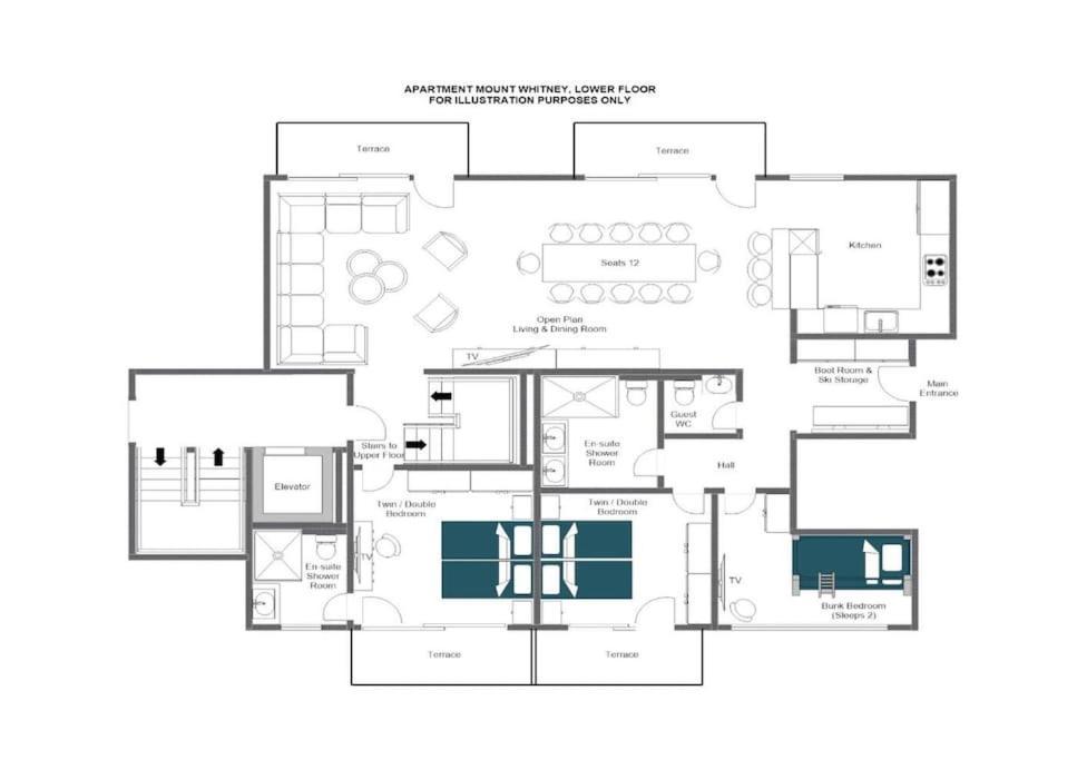 Apartment Mount Whitney Duplex-apartment *