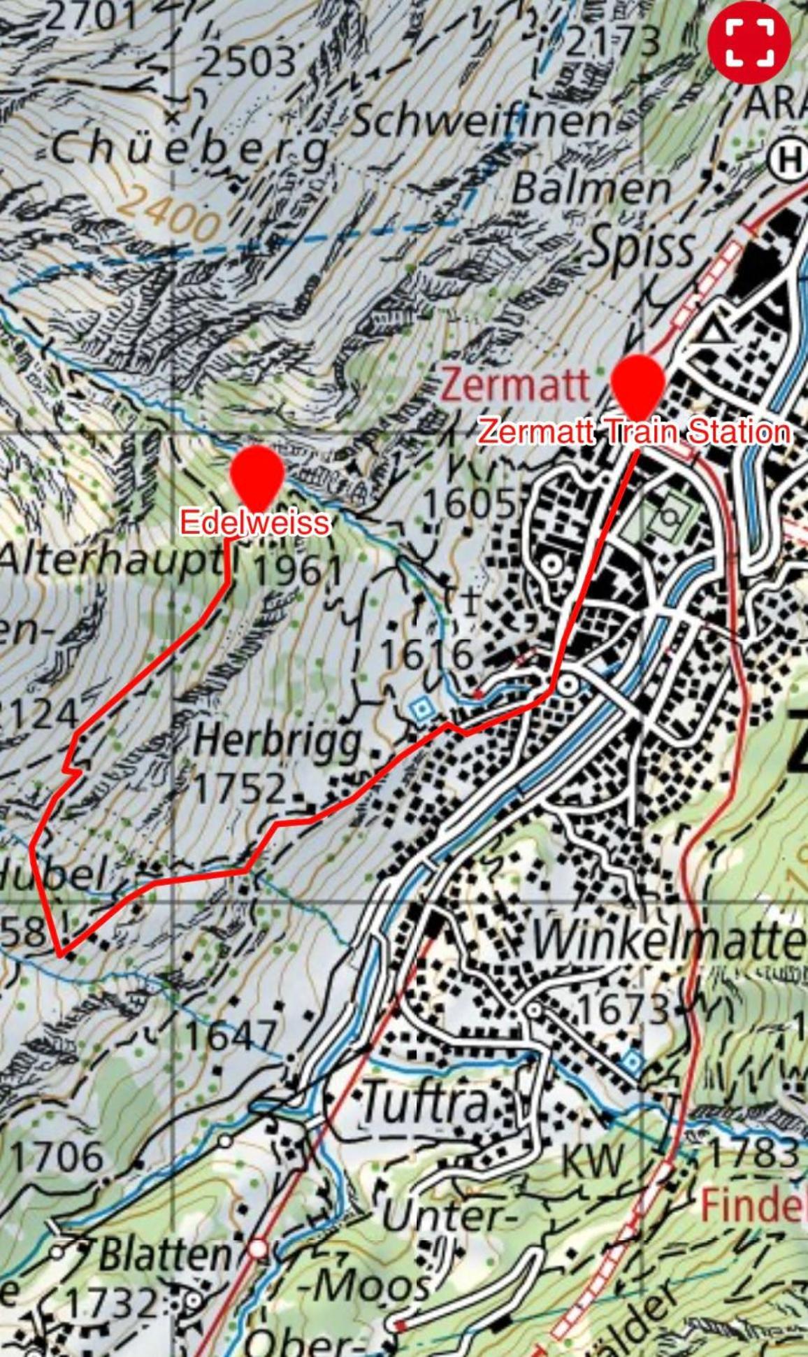 Edelweiss Mountain Guest House - 1 Hour Hike Up From Zermatt Station - On Hiking Trail - No Transport Lodge