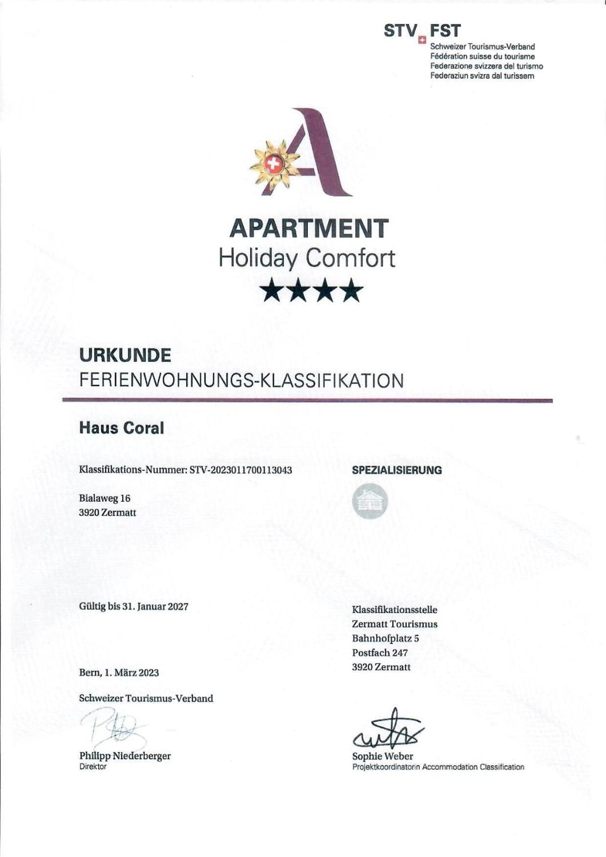 Apartment Coral Und Zermatter Stadel *